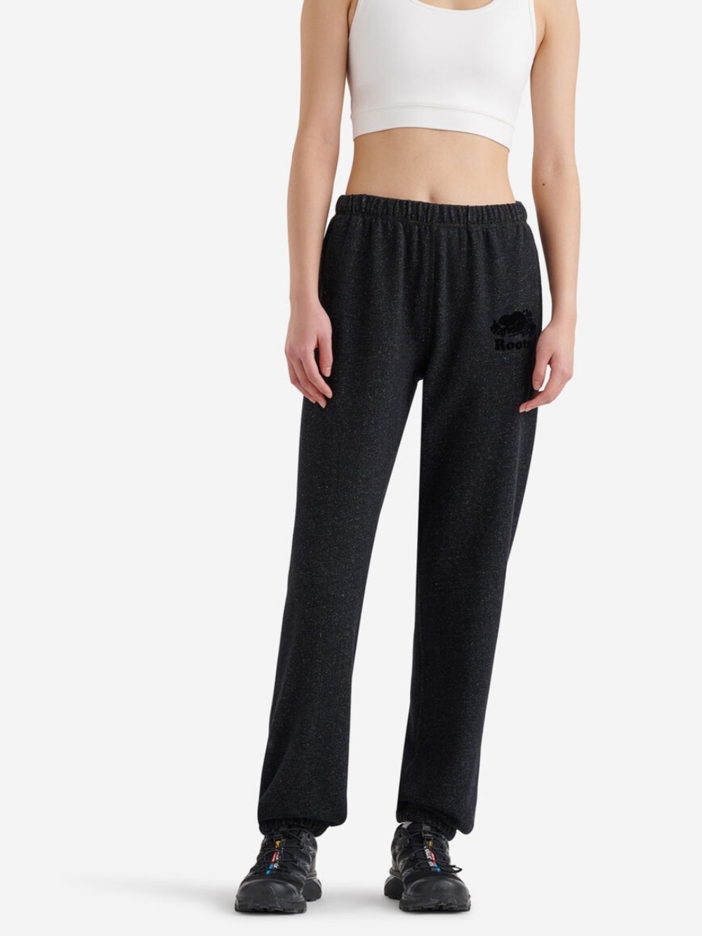 Roots Black Logo Sweatpants